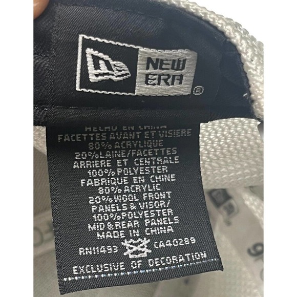 Oakley Hat Women's Adjustable Snapback New Era 9Forty Grey & White Mesh Pink - Picture 10 of 10